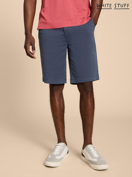 White Stuff Blue Sutton Organic Chino Shorts (D71938) | £45