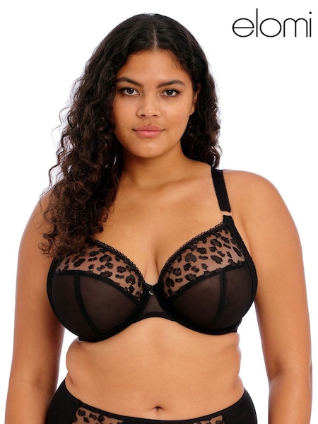 Elomi Pink Pale Blush Namrah Underwire Bandless Plunge Bra (D72255) | £46