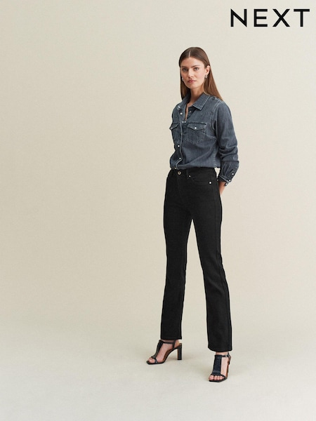 Black Supersoft Bootcut Jeans (D73429) | £26