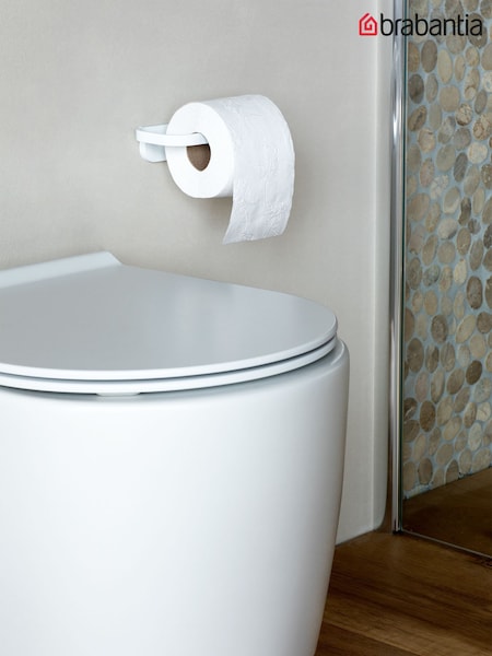 Brabantia White Mindset Toilet Roll Holder Fresh White (D73918) | £21