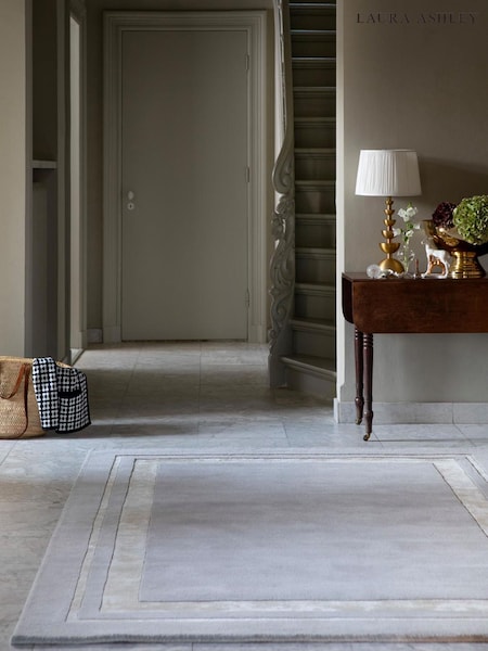 Laura Ashley Silver Redbrook Rug (D74696) | £345 - £859
