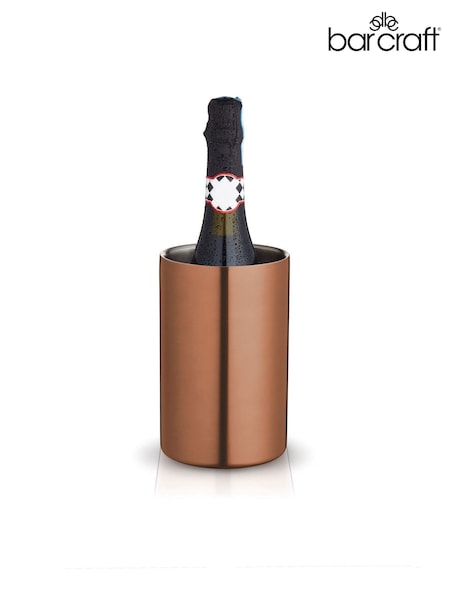 BarCraft Copper Finish Double Walled Wine Cooler (D76227) | £35