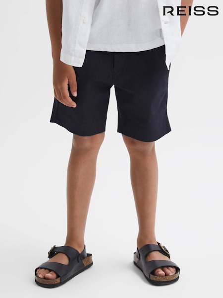 Reiss Navy Wicket 9-13 yrs Casual Chino Shorts (D76853) | £30