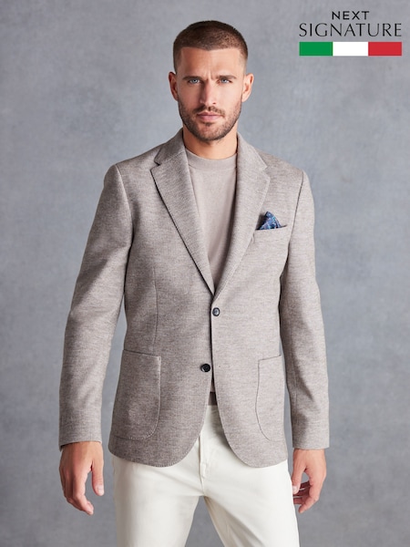 Neutral Signature Motionflex Italian Wool Blend Blazer (D77026) | £179