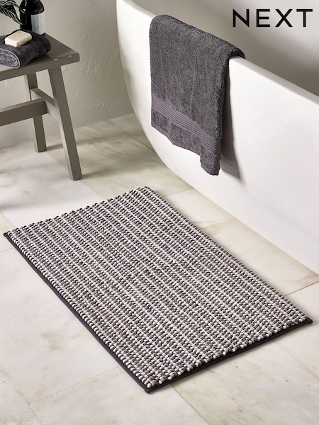 Black & White Bobble Bath Mat (D78049) | £14