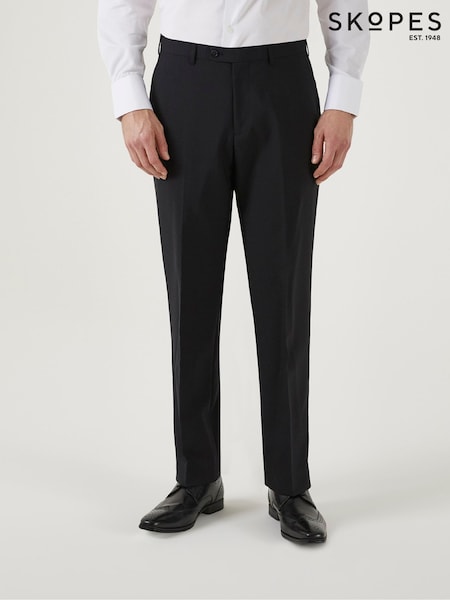 Skopes Black Classic Fit Wool Rich Darwin Suit Trousers (D78249) | £69