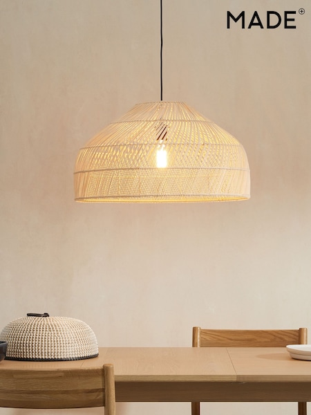 MADE.COM Natural Rattan Java Large Lamp Shade (D78414) | £139