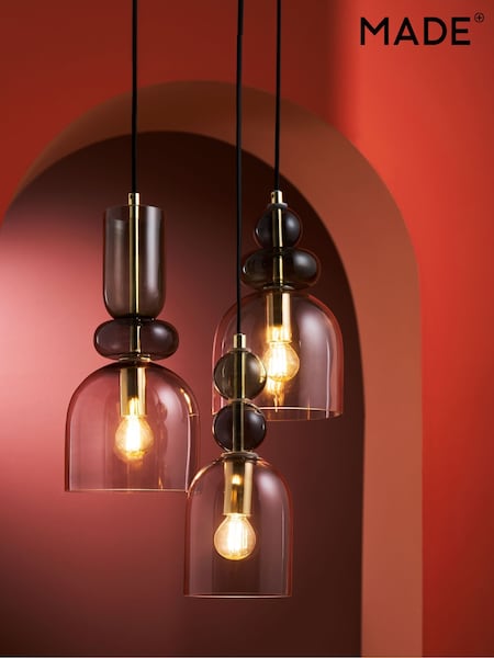 MADE.COM Green Multi Whitney Cluster Pendant Lamp (D78428) | £199