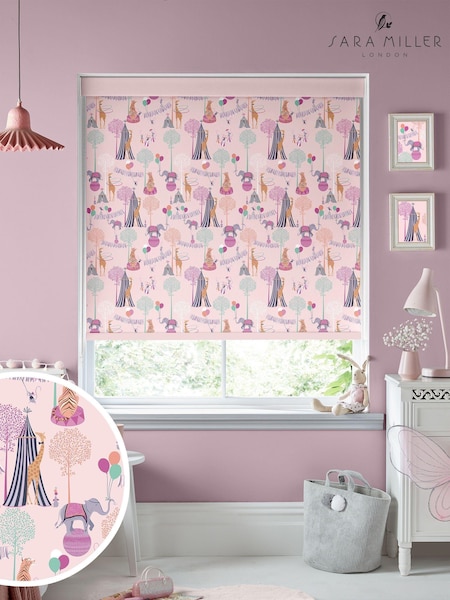Sara Miller Pink Circus Made to Measure Roller Blinds (D79452) | £58