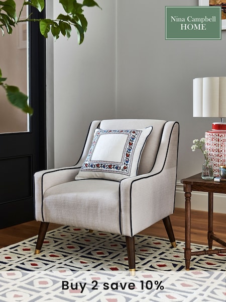 Nina Campbell Clabon Natural Rosebury Accent Chair (D79539) | £350