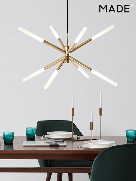 MADE.COM Brass Wanda Pendant Light (D79630) | £169