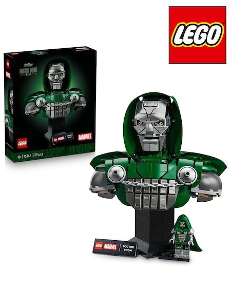 Lego Marvel Doctor Doom Bust Building Set For Ages 18+ Marvel Avengers Model Kit 76345