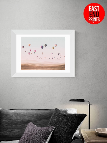 East End Prints Pink Around the World by Sissi and Seb Framed Print (D83907) | £50 - £130
