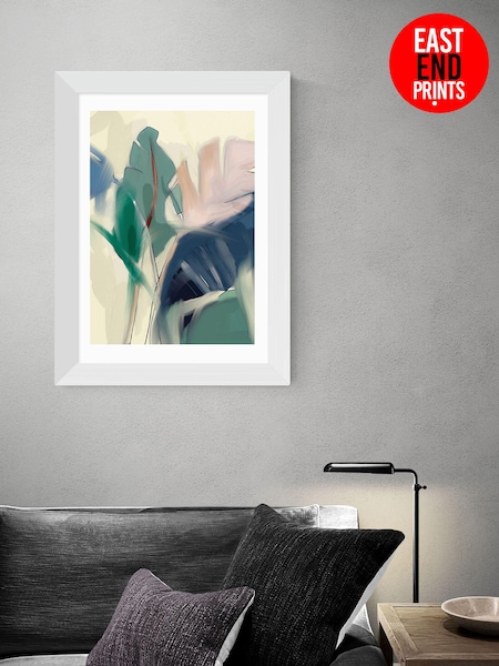 East End Prints Green Pastel Leaves by Ana Rut Bre Framed Print (D83949) | £50 - £130