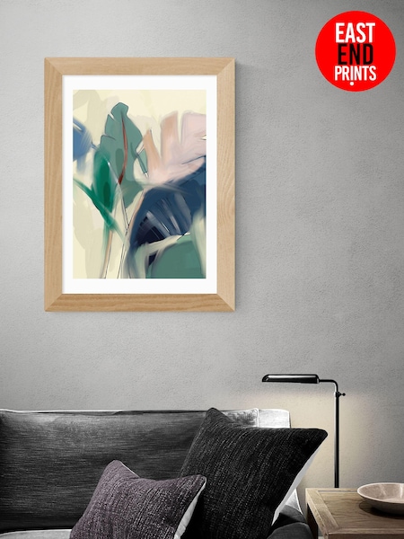 East End Prints Green Pastel Leaves by Ana Rut Bre Framed Print (D83951) | £50 - £130