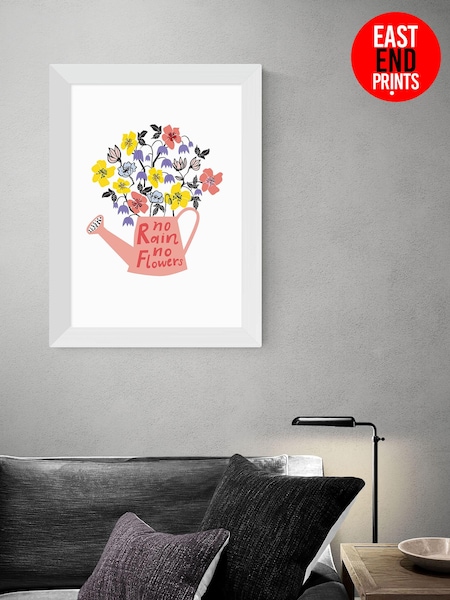 East End Prints Pink No Rain No Flowers by Karin Akesson Framed Print (D83972) | £50 - £130