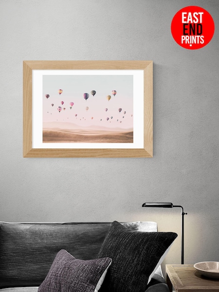 East End Prints Pink Around the World by Sissi and Seb Framed Print (D83987) | £50 - £130
