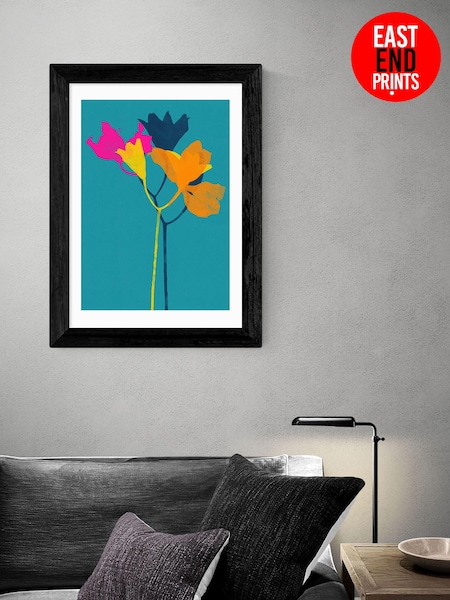 East End Prints Blue Lily 24 by Garima Dhawan Framed Print (D83989) | £50 - £130