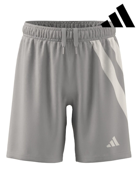 adidas Light Grey Fortore 23 Football Shorts (D86155) | £13