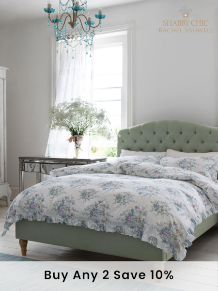 Shabby Chic by Rachel Ashwell® Sage Green Chantry Bed (D86542) | £550 - £650