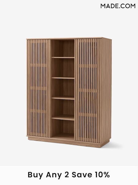 MADE.COM Dark Oak Effect Tulma Sliding Door Triple Wardrobe (D86971) | £599