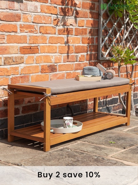 Rowlinson Garden Products Brown Occasional Bench (D87058) | £185