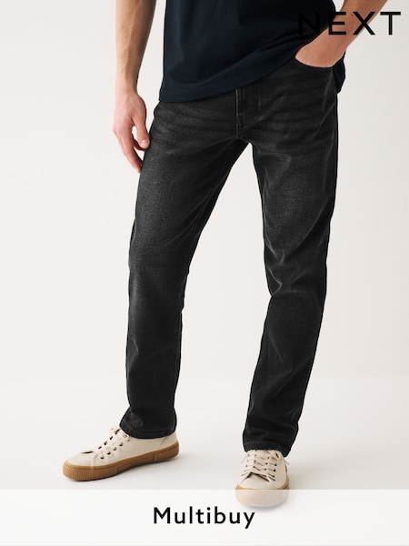 Black Slim Fit Essential Stretch Jeans (D87208) | £20