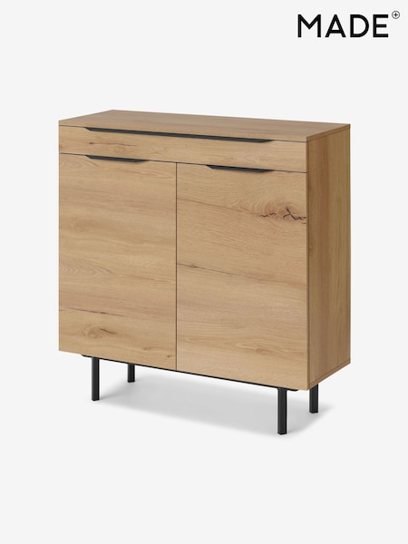 MADE.COM Distressed Oak Effect Damien Shoes Storage (D87329) | £329