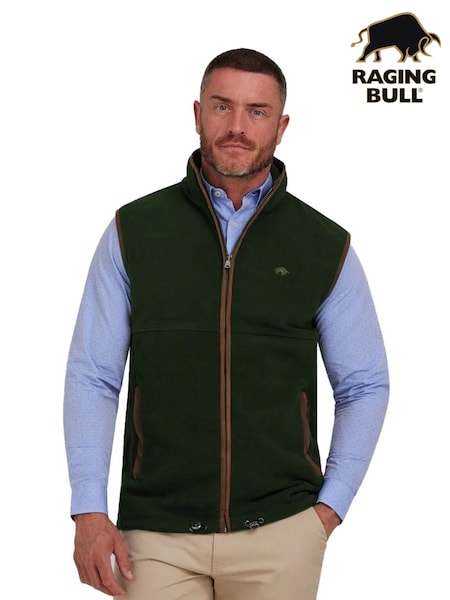 Raging Bull Green Fleece Gilet (D87705) | £94