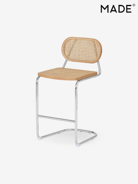 MADE.COM Chrome Leora Bar Stool (D87753) | £160