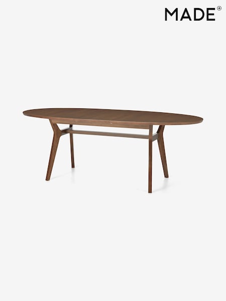 MADE.COM Dark Oak Jenson Extendable 6 to 8 Seater Round Dining Table (D87769) | £899