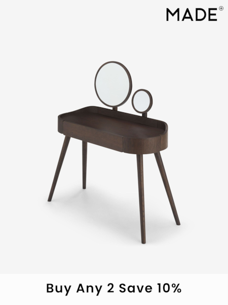 MADE.COM Dark Stain Oak Odie Console Dressing Table (D87783) | £699