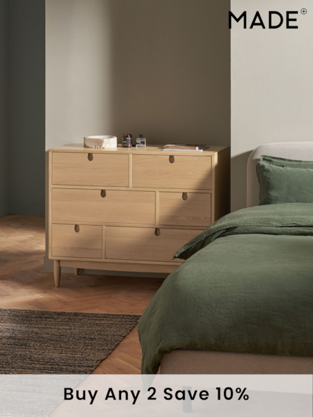 MADE.COM Oak Penn 6 Drawer Chest of Drawers (D87786) | £799
