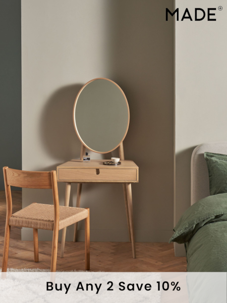 MADE.COM Oak Penn Console Dressing Table (D87787) | £499