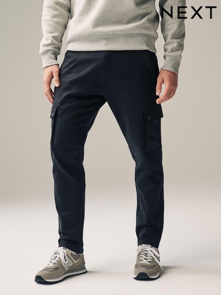 Black Motionflex Stretch Cargo Trousers (D89598) | £38