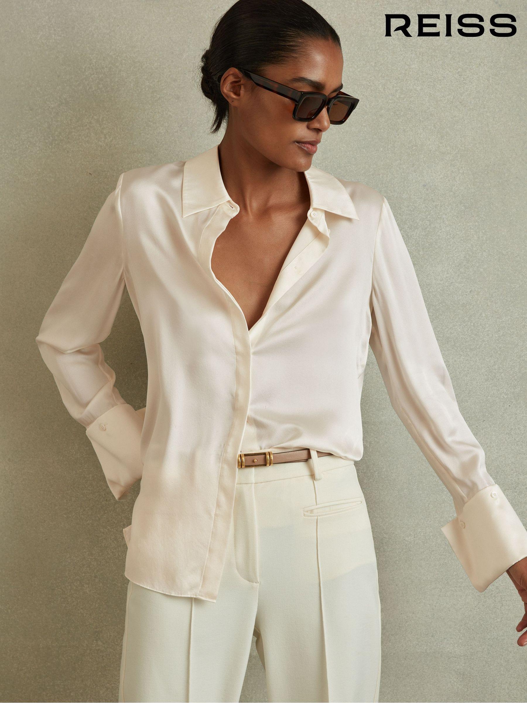 Womens Silk Shirts Black White Blue Silk Shirts Next UK