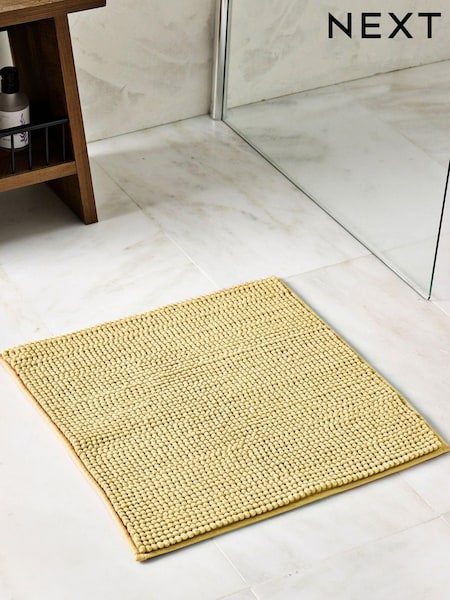 Ochre Yellow Bobble Bath Mat (D89966) | £7