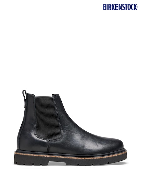Birkenstock Black Highwood Leather Chelsea Boots (D90151) | £180