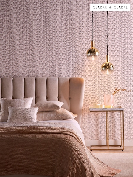 Clarke and Clarke Natural Chrysler 10.05M Wallpaper (D90331) | £50