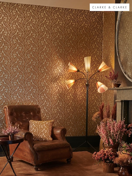 Clarke and Clarke Gold Regale 10.05M Wallpaper (D90335) | £40