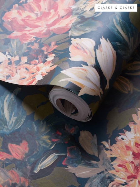 Clarke and Clarke Green Lilium 10.05M Wallpaper (D90339) | £50