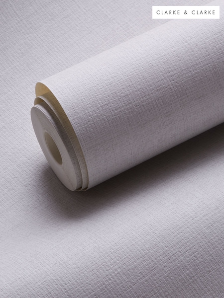 Clarke and Clarke Cream Dalton 10.05M Wallpaper (D90340) | £40