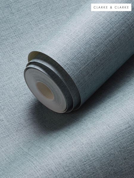 Clarke and Clarke Blue Dalton 10.05M Wallpaper (D90341) | £40