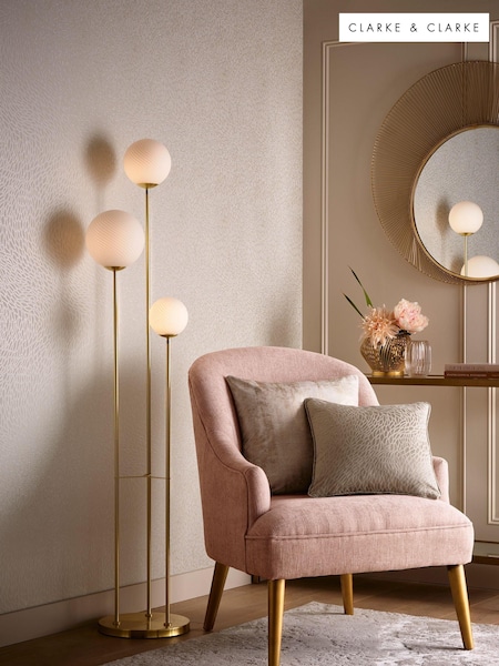 Clarke and Clarke Cream Corallino 10.05M Wallpaper (D90351) | £40