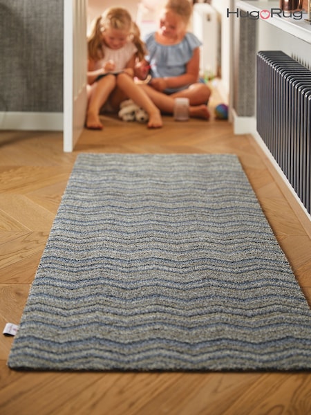 Hug Rug Ribbon Grey Zig Zag Runner (D90471) | £63 - £77