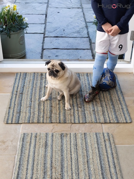 Hug Rug Ribbon Grey Original Plains Mat (D90474) | £26 - £51