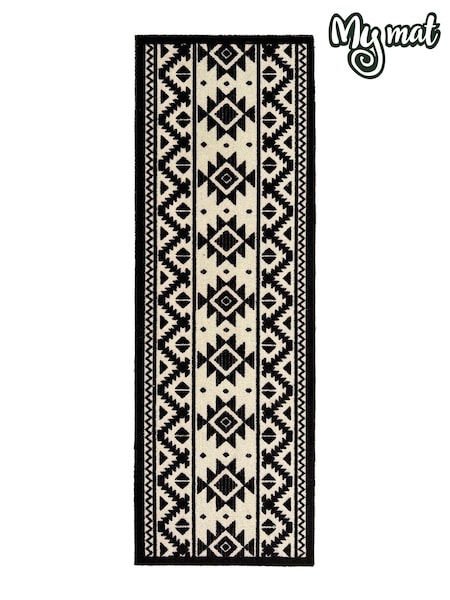 My Mat Black Tribal Runner (D90498) | £37
