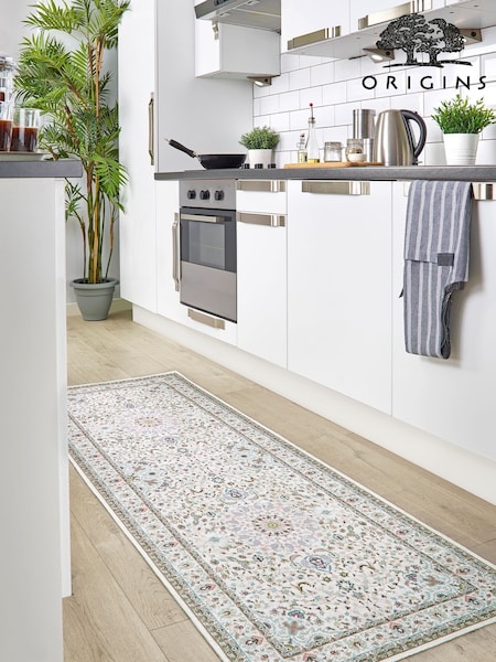 Origins Grey Easy Care Washable Windsor Runner (D90513) | £45