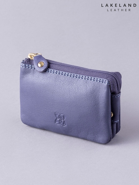 Lakeland Leather Purple Multi Pocket Coin Purse (D91254) | £20