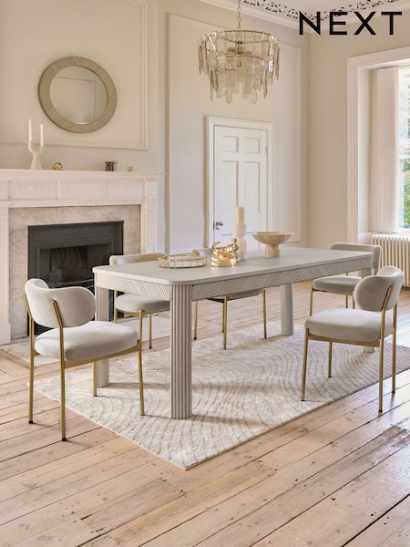 Light Grey 6 to 8 Seater Extendable Dining Table (D94830) | £1,100